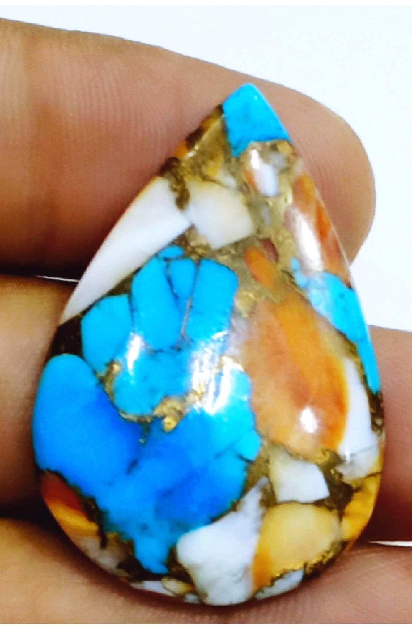 Spiny Oxsterturquoise Groß Pec Siz25x30mm. Gewicht 27, 35 Karat Birne Shapenatural Türkis Itam Macht Gut Spiny Oxsterturquoise Groß Pec Siz25x30mm. Gewicht 27, 35 Karat Birne Shapenatural Türkis Itam Macht Gut von Etsy - RoyalgemsGoods