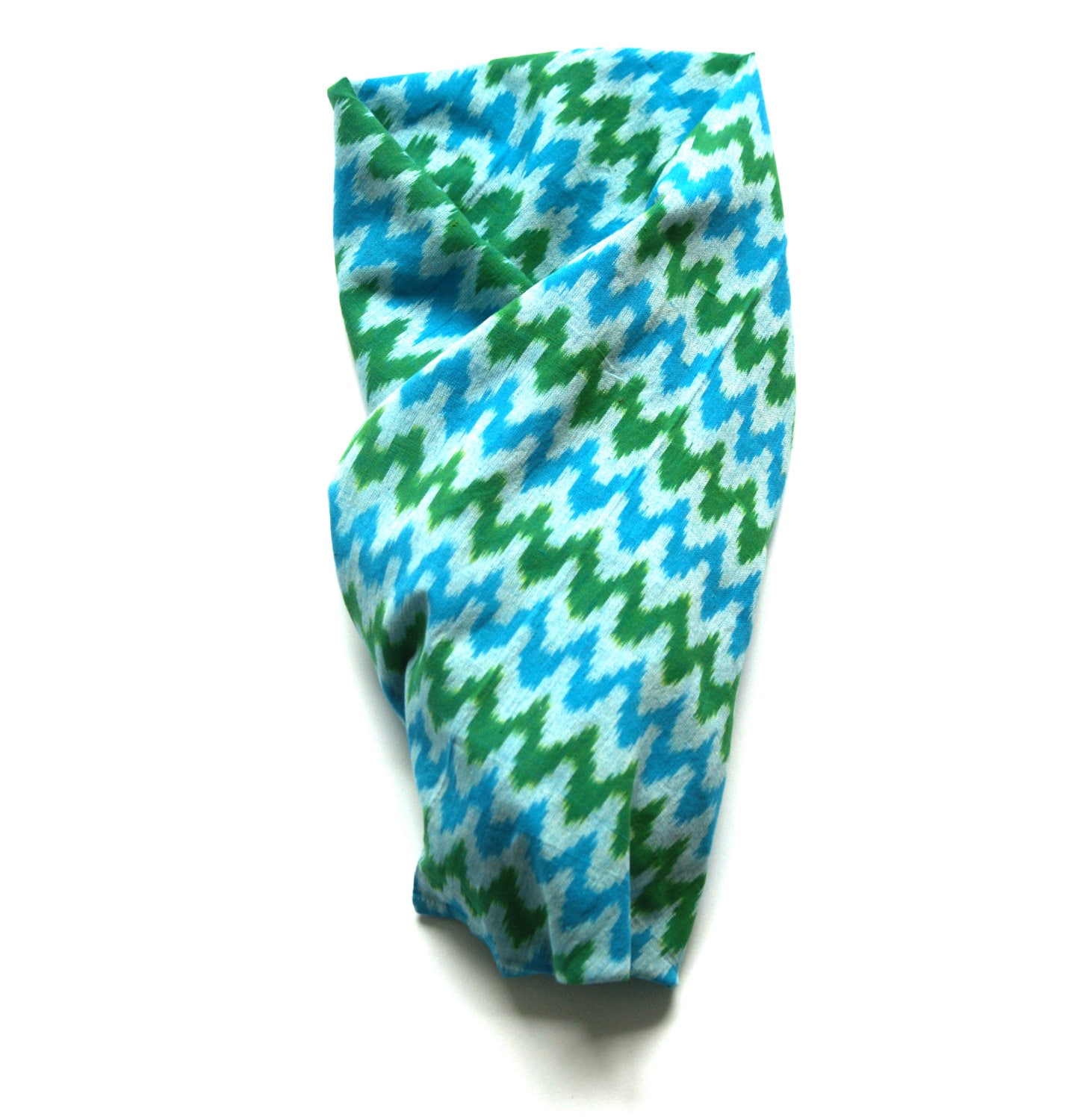 Blauer Baby-Swaddle Wrap - Gewebt Aqua Grün Ikat - Stillhülle von Etsy - RusticLoom
