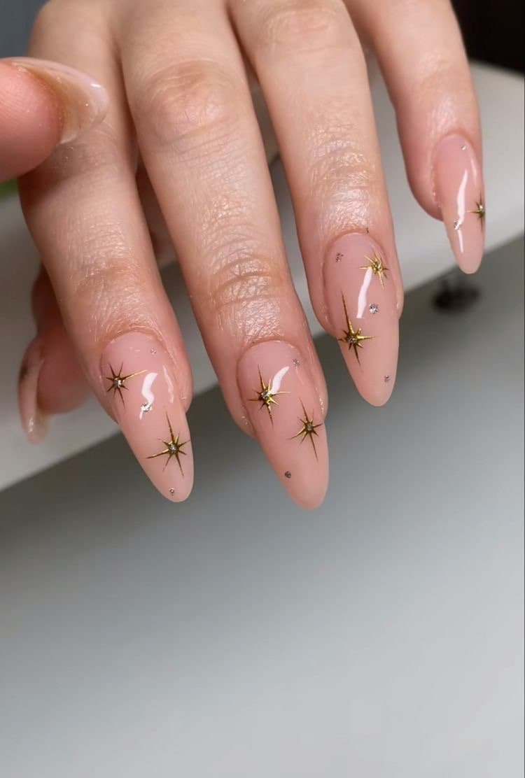Twinkle Star Mandel Sarg Runde Nagelpresse Auf/Künstliche Acrylnägel Verlängerung von Etsy - STARRYPLAYSNAIL