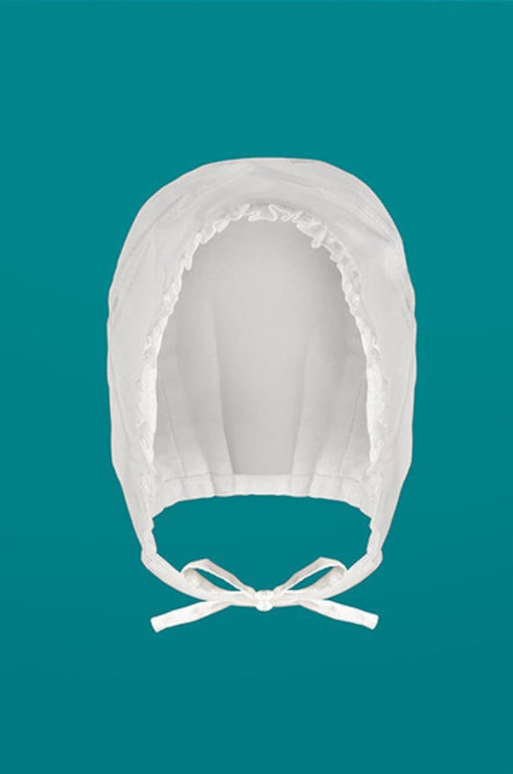 Baby Bonnet, Weiß Oder Elfenbein, Baumwolle von Etsy - SUMACLOTHING