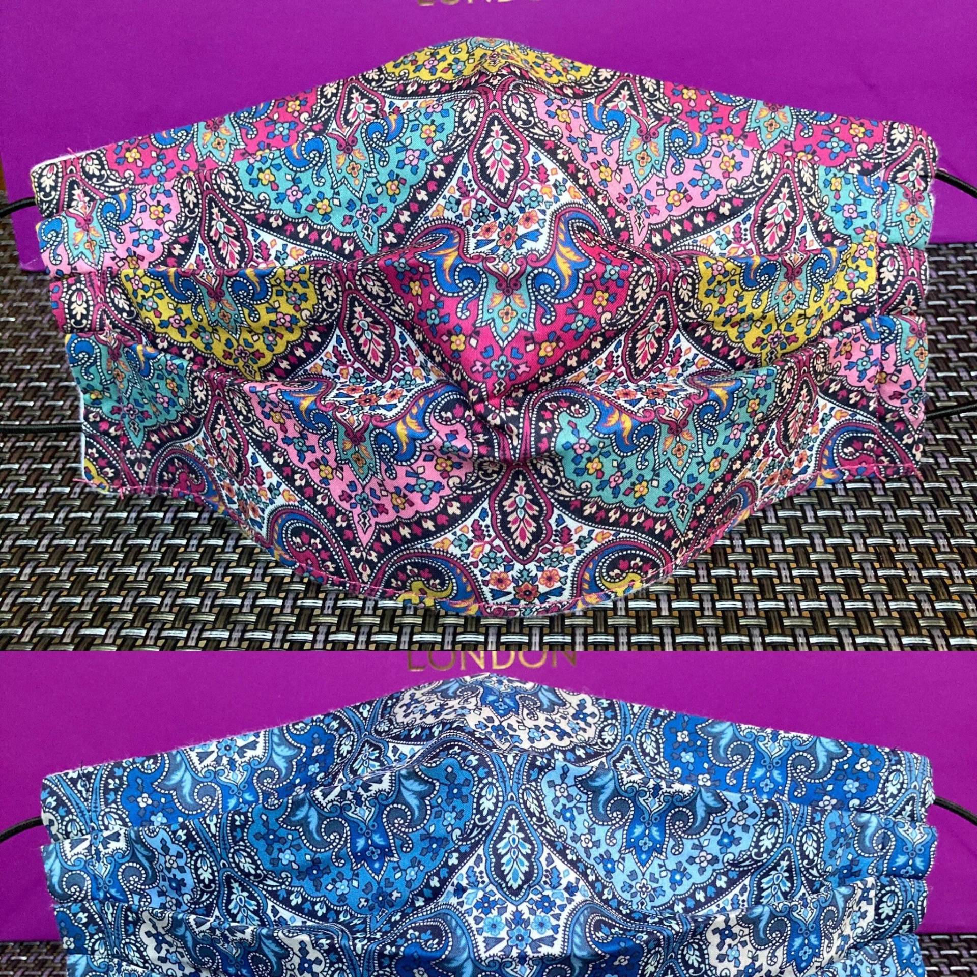 Liberty 100 % Baumwolle Gesichtsmaske Verstellbar Paisley Spitalfields Unikat & Seltenes Muster Unisex Liberty 100 % Baumwolle Gesichtsmaske Verstellbar Paisley Spitalfields Unikat & Seltenes Muster Unisex von Etsy - SW5atelier