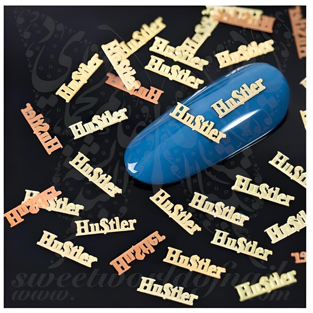 Hustler Nails Gold Kupfer Dünne Metallic Nagel Charms von Etsy - SWNails