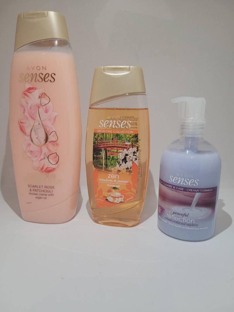 Avon Senses Set Precious Shower Oils 500 Ml + Zen 250 Peaceful Handw von Etsy - Saidoo00