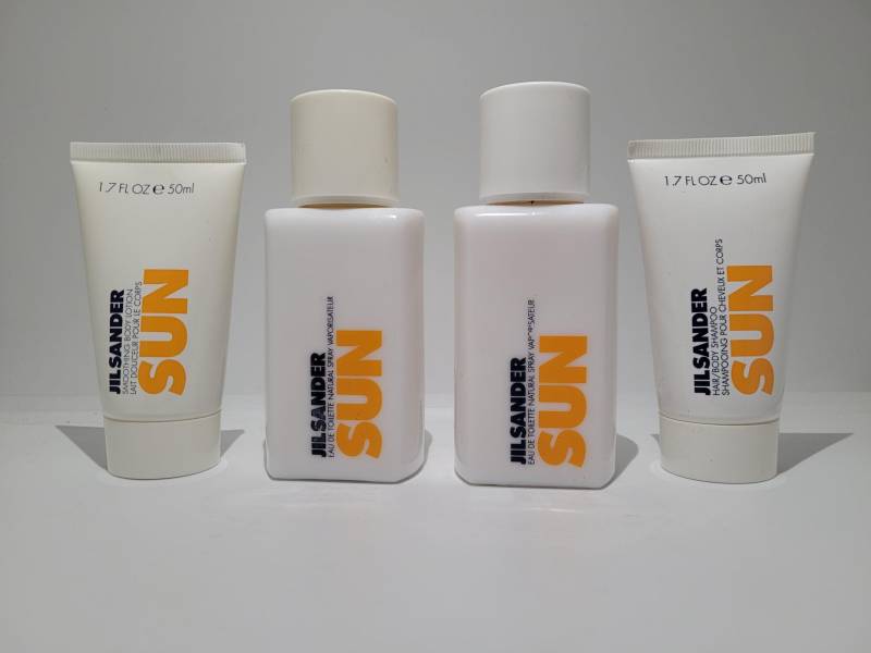 Jil Sander Sun 2x Eau De Toilette 75Ml, 1x 50Ml Body Lotion, Shampoo Jil Sander Sun 2x Eau De Toilette 75Ml, 1x 50Ml Body Lotion, Shampoo von Etsy - Saidoo00