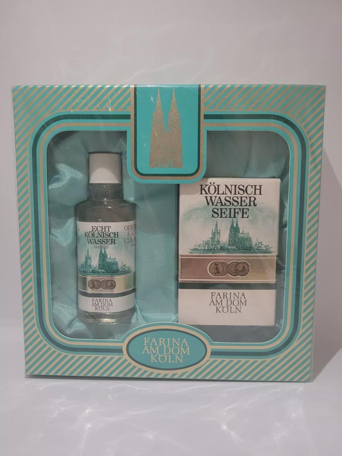 4711 Echt Kölnisch Wasser Doppelt Farina Am Dom Köln Set 50Ml + Seife 100G von Etsy - Saidoooo