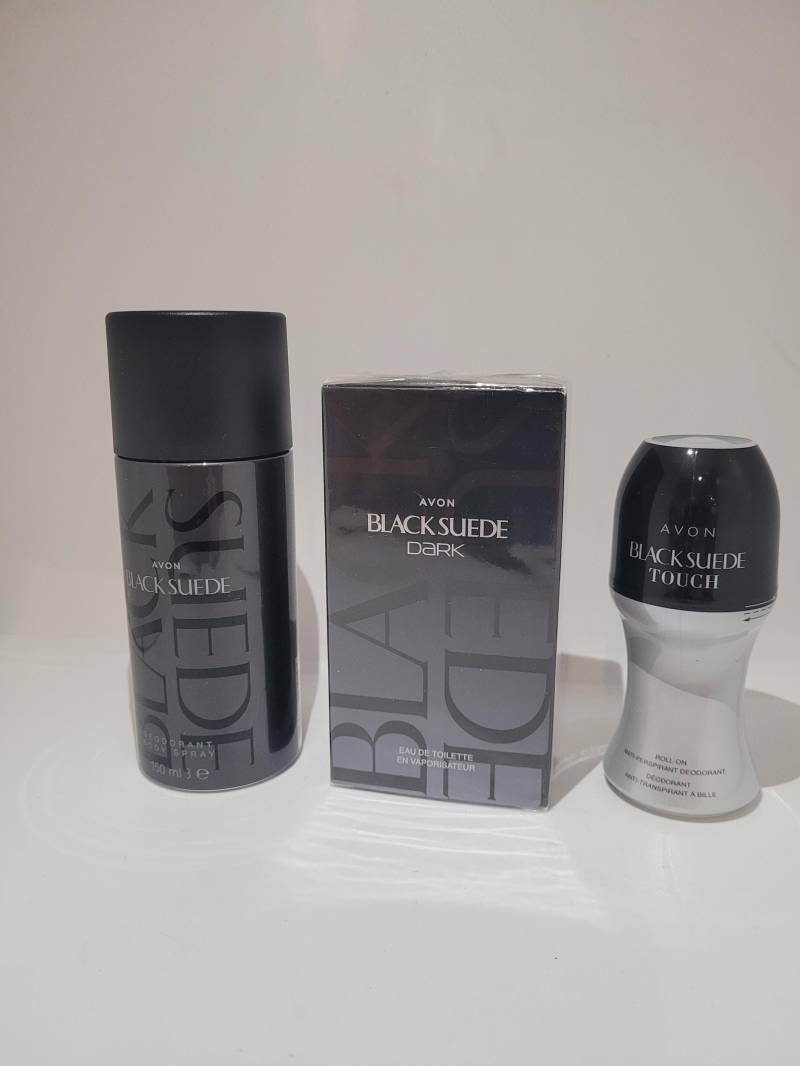 Avon Black Suede Dark Eau De Toilette 75Ml Neu + Deodorant 150Ml Roll-On 50Ml von Etsy - Saidoooo