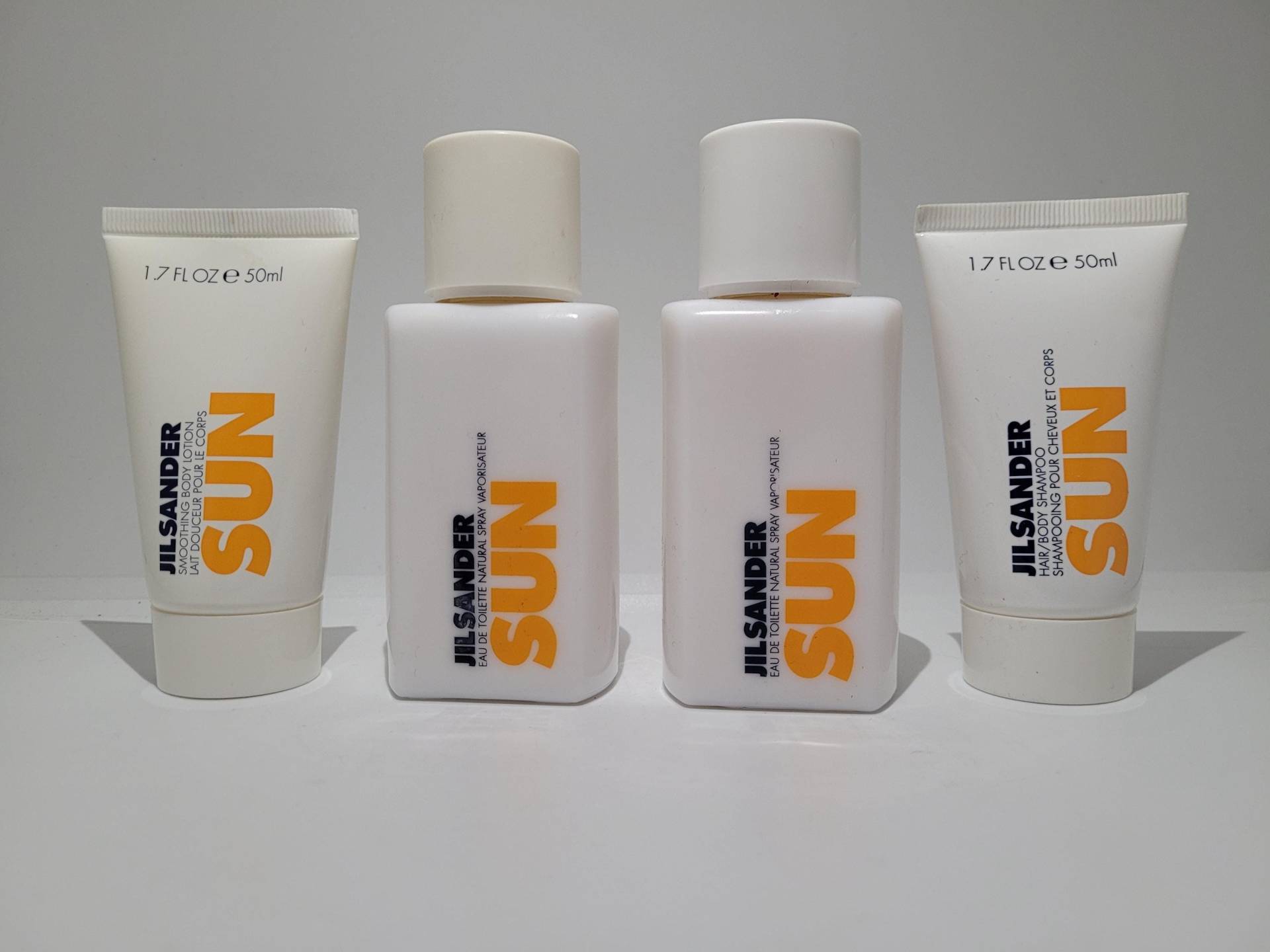 Jil Sander Sun 2x Eau De Toilette 75Ml, 1x 50Ml Body Lotion, Shampoo von Etsy - Saidoooo