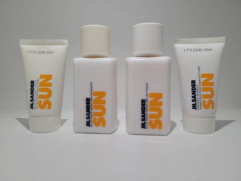 Jil Sander Sun 2x Eau De Toilette 75Ml, 1x 50Ml Body Lotion, Shampoo von Etsy - Saidoooo