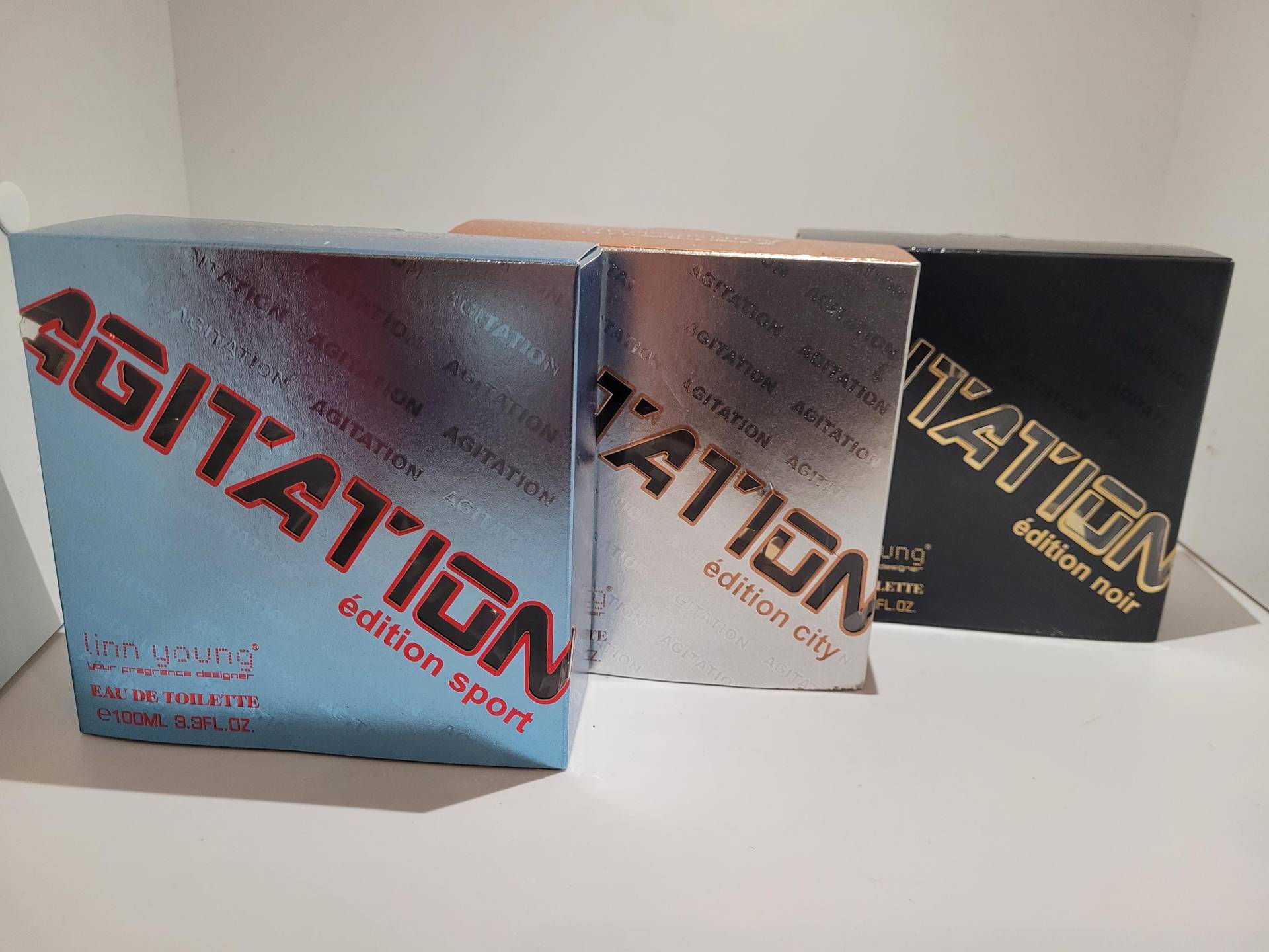 Linn Young Agitation Edition Sport/City Noir Eau De Toilette For Men 3x 100Ml Neu von Etsy - Saidoooo