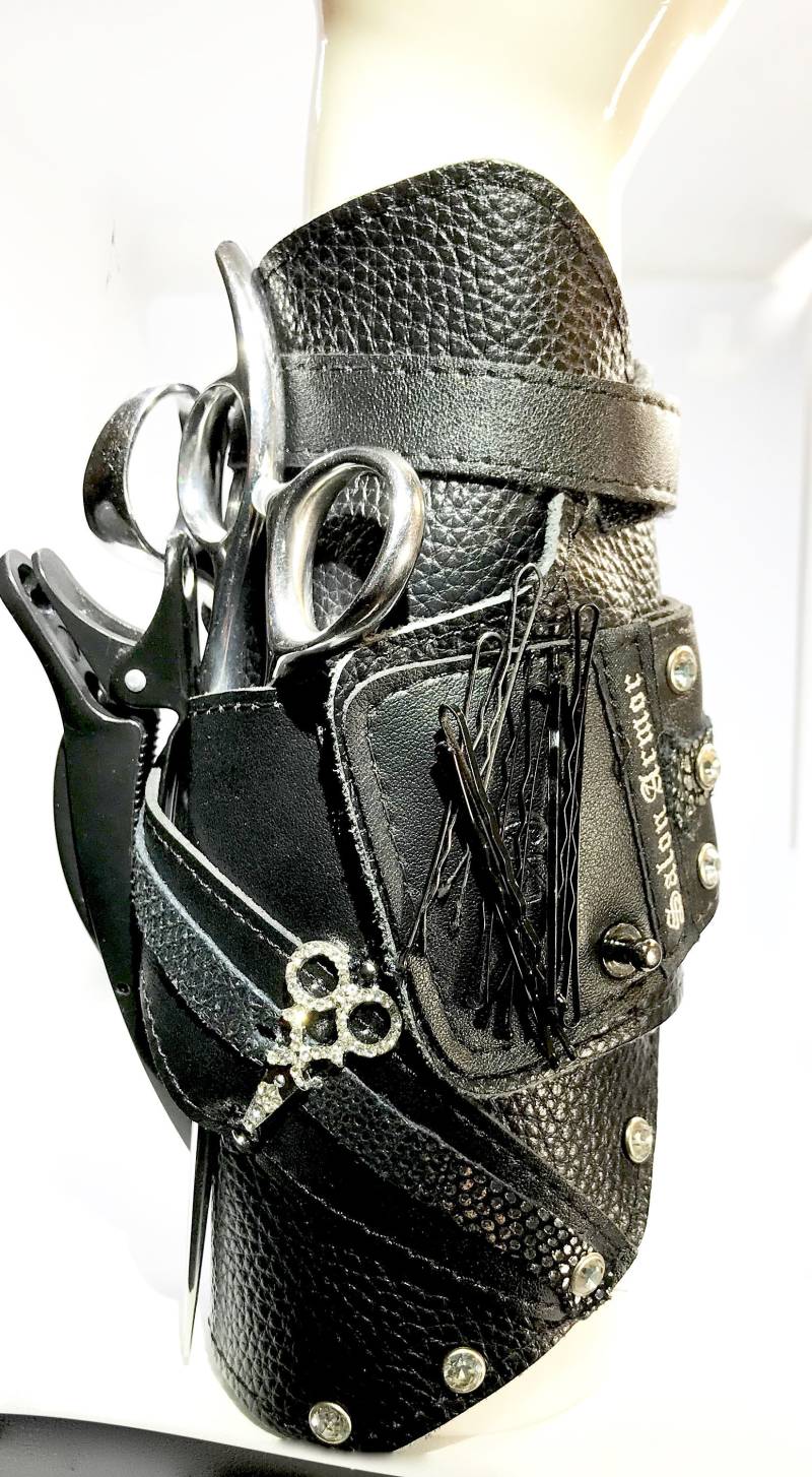 Magnetarmband Für Schere/Metallic Silber Leder Scherenhalter Salon Rüstung von Etsy - SalonArmor