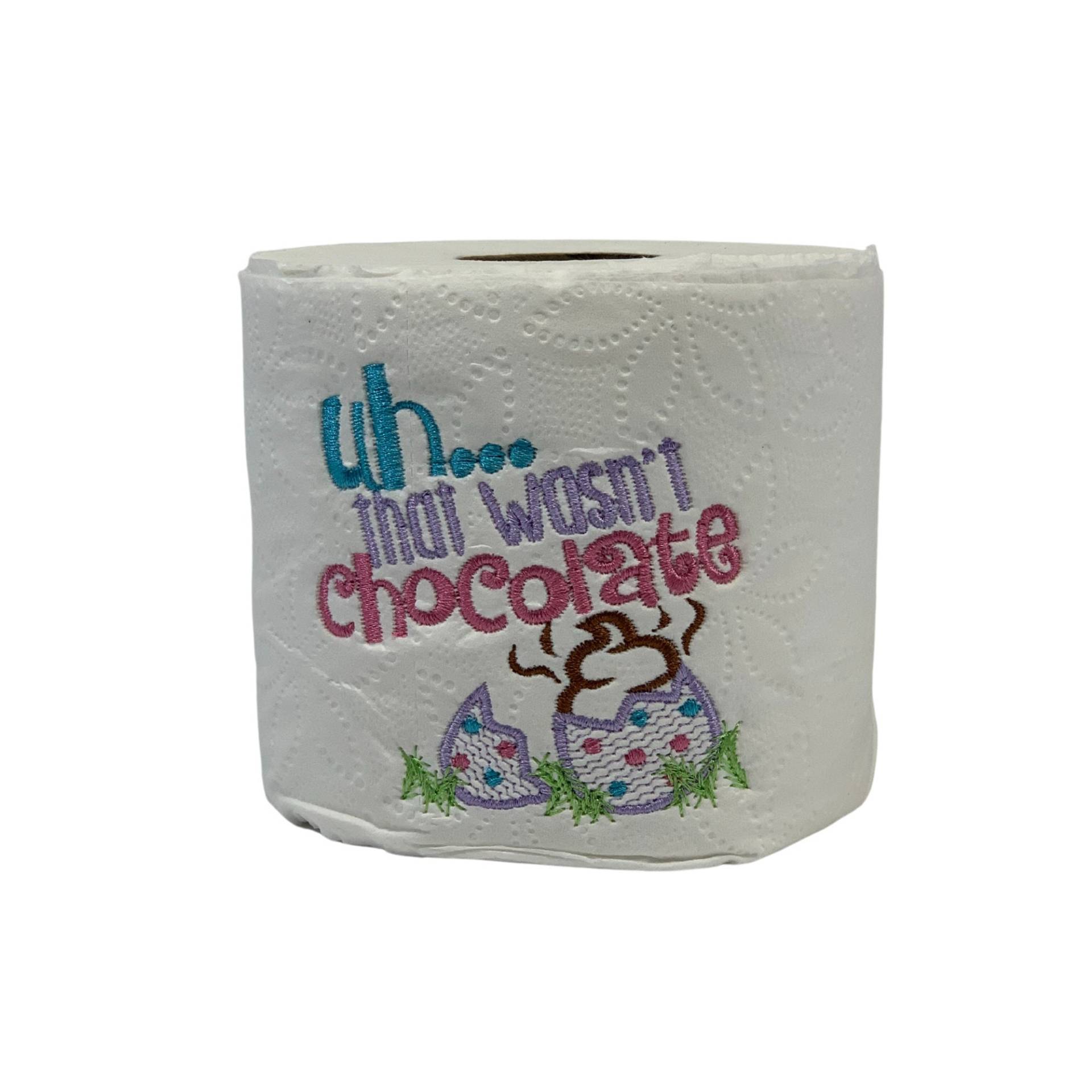 Besticktes That Wasn't Chocolate Ostern Toilettenpapier Geschenk, Humorvolles Geschenk Besticktes That Wasn't Chocolate Ostern Toilettenpapier Geschenk, Humorvolles Geschenk von Etsy - SamanthasStylz