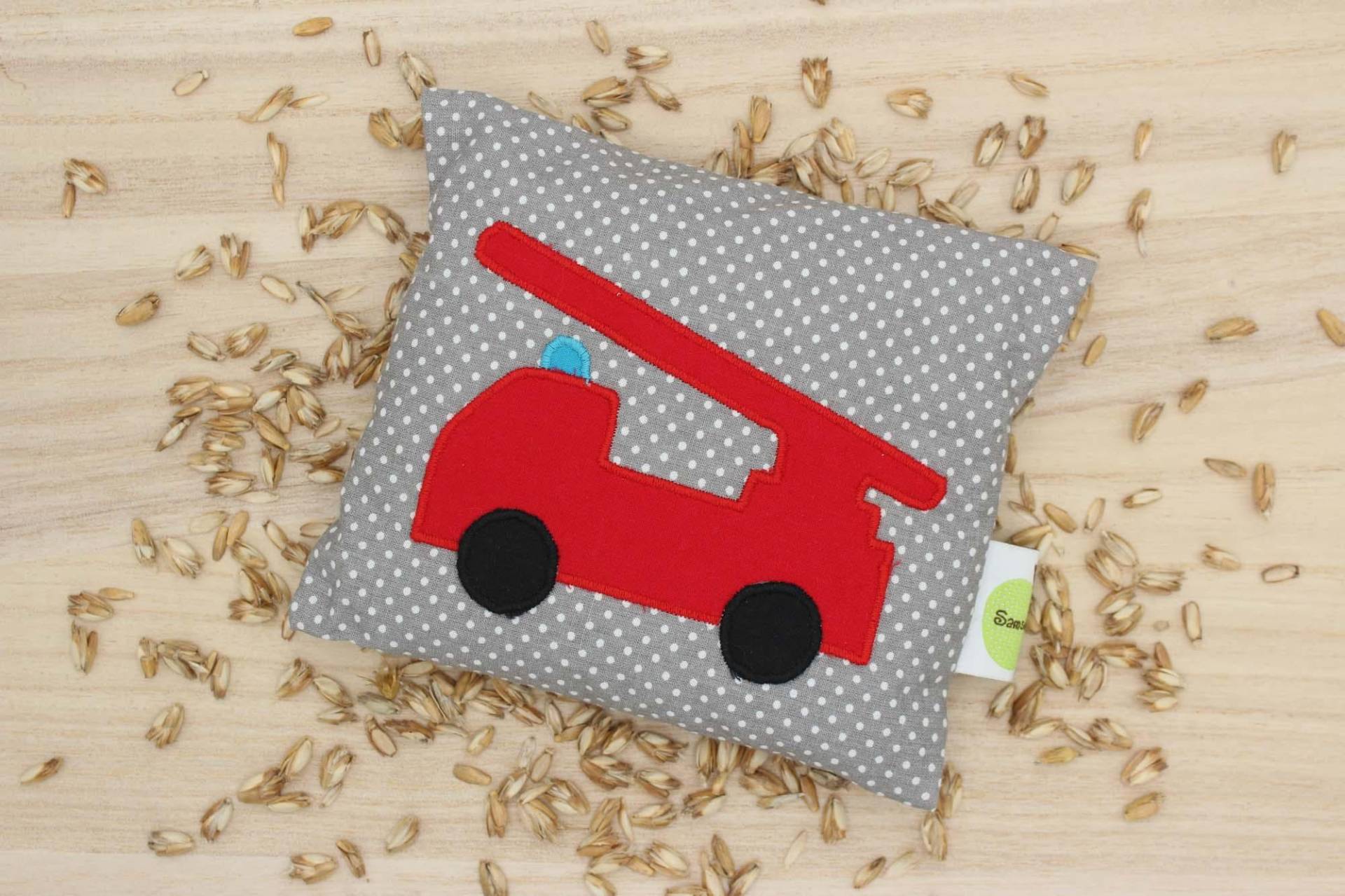 Dinkelkissen, Gepunktet, Feuerwehrauto, Klein, Für Babies Und Kinder, Körnerkissen, Wärmekissen, Handwärmer von Etsy - SamsitaDesign