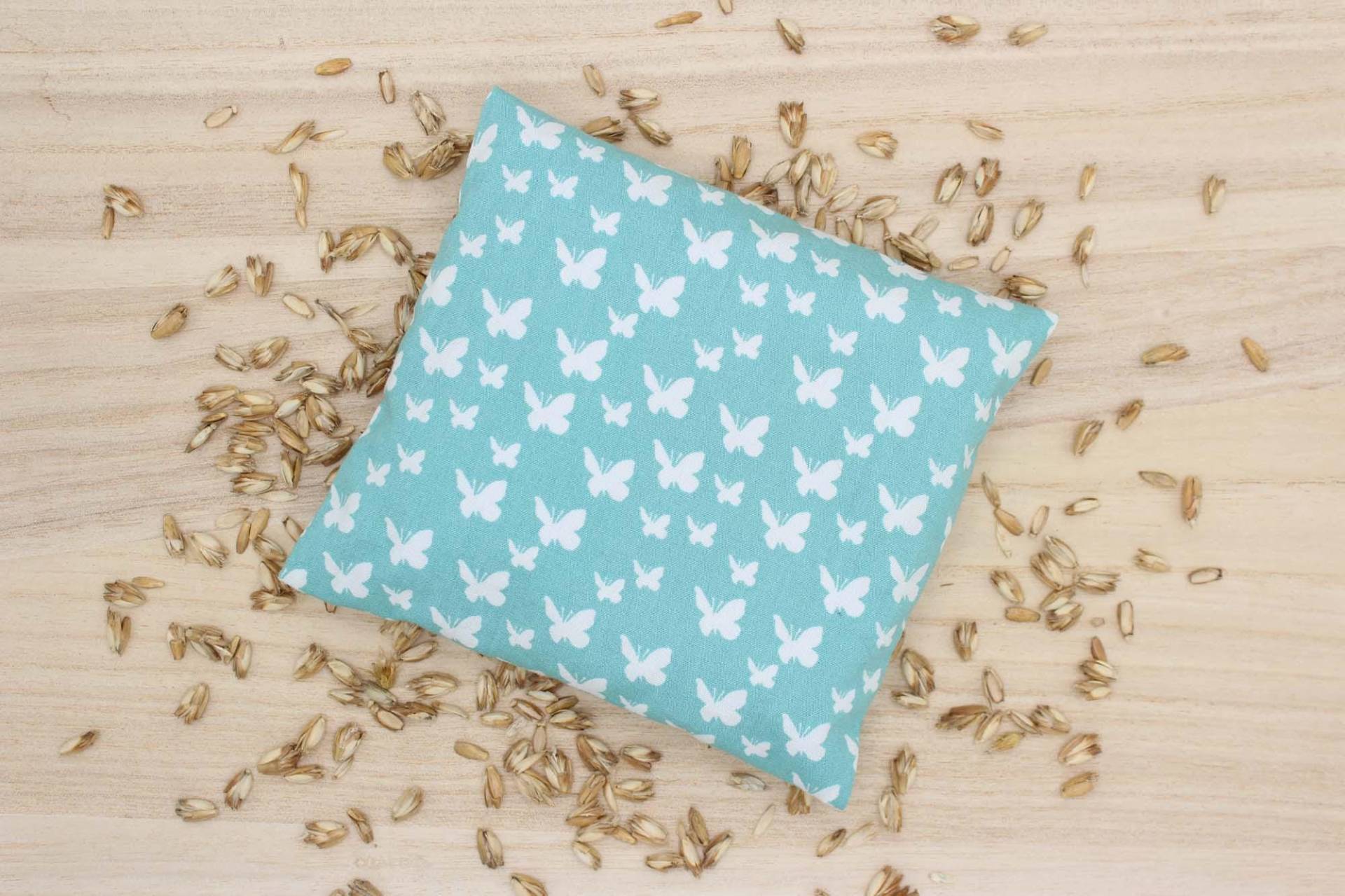 Dinkelkissen, Mint, Schmetterlinge, Klein, Für Babies Und Kinder, Körnerkissen, Wärmekissen, Handwärmer von Etsy - SamsitaDesign