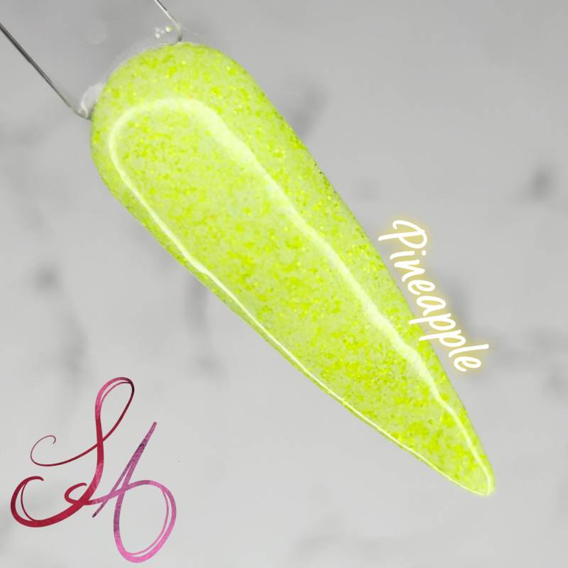 Ananas-Dip-Pulver in Matt-Neon-Gelb von Etsy - SandADipPowders