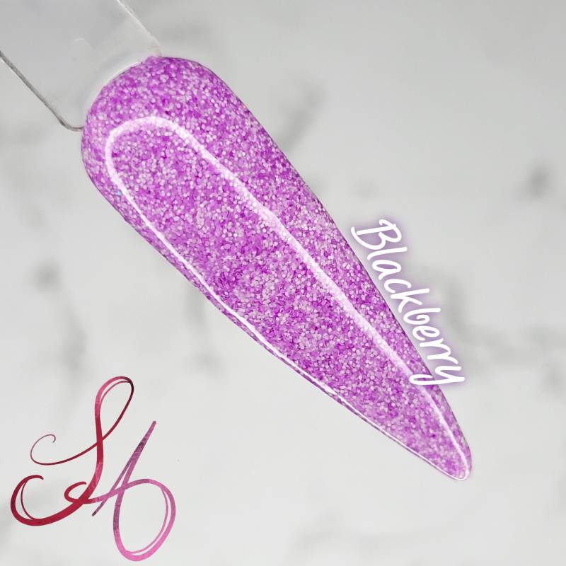 Brombeer-Dip-Pulver in Matt-Neon-Lila von Etsy - SandADipPowders