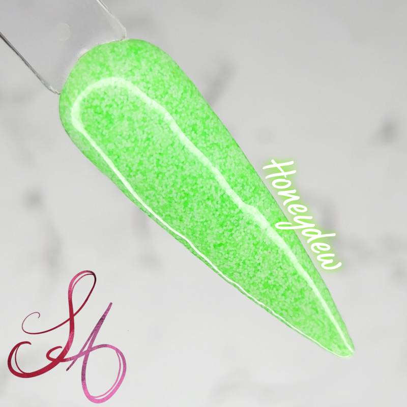 Honeydew Dip Powder Matte Neon Grün von Etsy - SandADipPowders