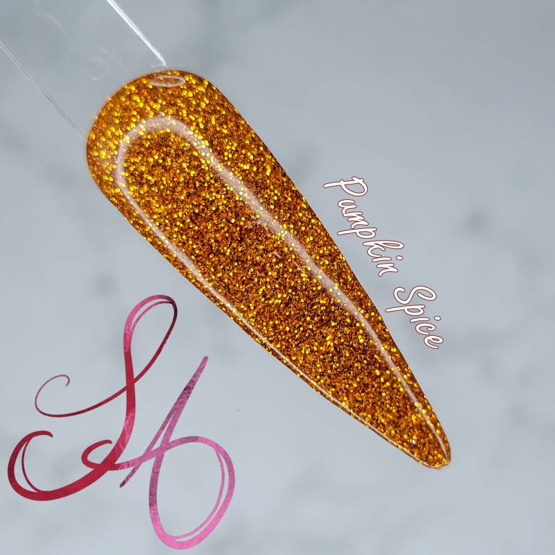 Pumpkin Spice Dip Pulver Orange Glitzer von Etsy - SandADipPowders