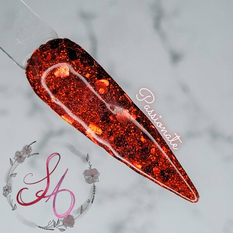 Leidenschaftliches Rotes Herz Valentines Dip-Pulver von Etsy - SandADipPowders