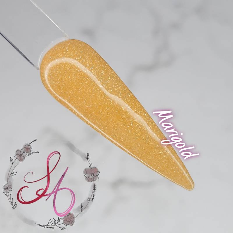 Ringelblumen-Schimmer Pastel Dip Powder von Etsy - SandADipPowders