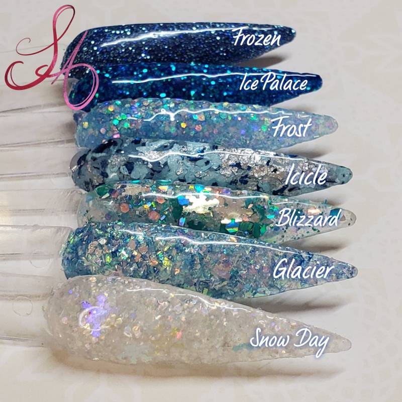 Winter Blues Dip Powder Kollektion von Etsy - SandADipPowders