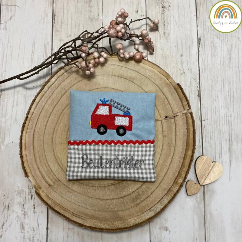 Beulentröster Incl. Kühlpad, Kühlkissen, Wärmekissen Feuerwehr-Motiv, Mit Stoffhülle Trostkissen, Zahnfee, Personalisiert, Cooling Pad von Etsy - SandyskleinesAtelier
