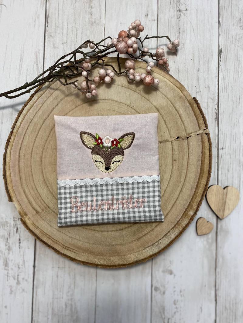 Beulentröster Incl. Kühlpad, Kühlkissen, Wärmekissen Reh-Motiv, Mit Stoffhülle Trostkissen, Zahnfee, Personalisiert, Cooling Pad von Etsy - SandyskleinesAtelier