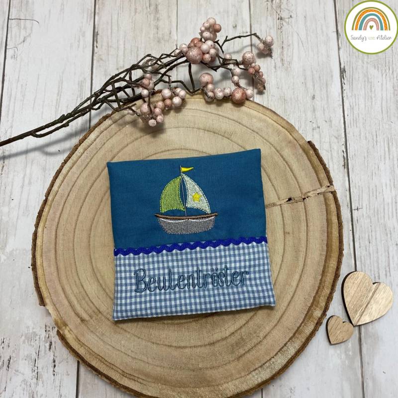 Beulentröster Incl. Kühlpad, Kühlkissen, Wärmekissen Schiff-Motiv, Mit Stoffhülle Trostkissen, Zahnfee, Personalisiert, Cooling Pad von Etsy - SandyskleinesAtelier