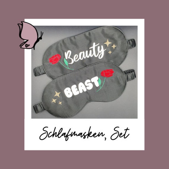 2 Schlafmasken Aus Seide "Beauty & The Beast" 2 Schlafmasken Aus Seide "Beauty & The Beast" von Etsy - Sarisarou