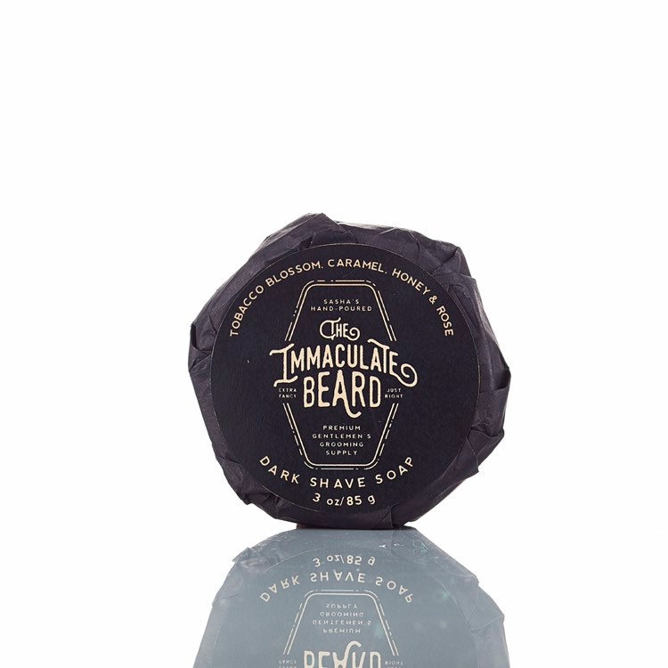 Der Makellose Bart Dark Shave Puck von Etsy - SashasHandPoured