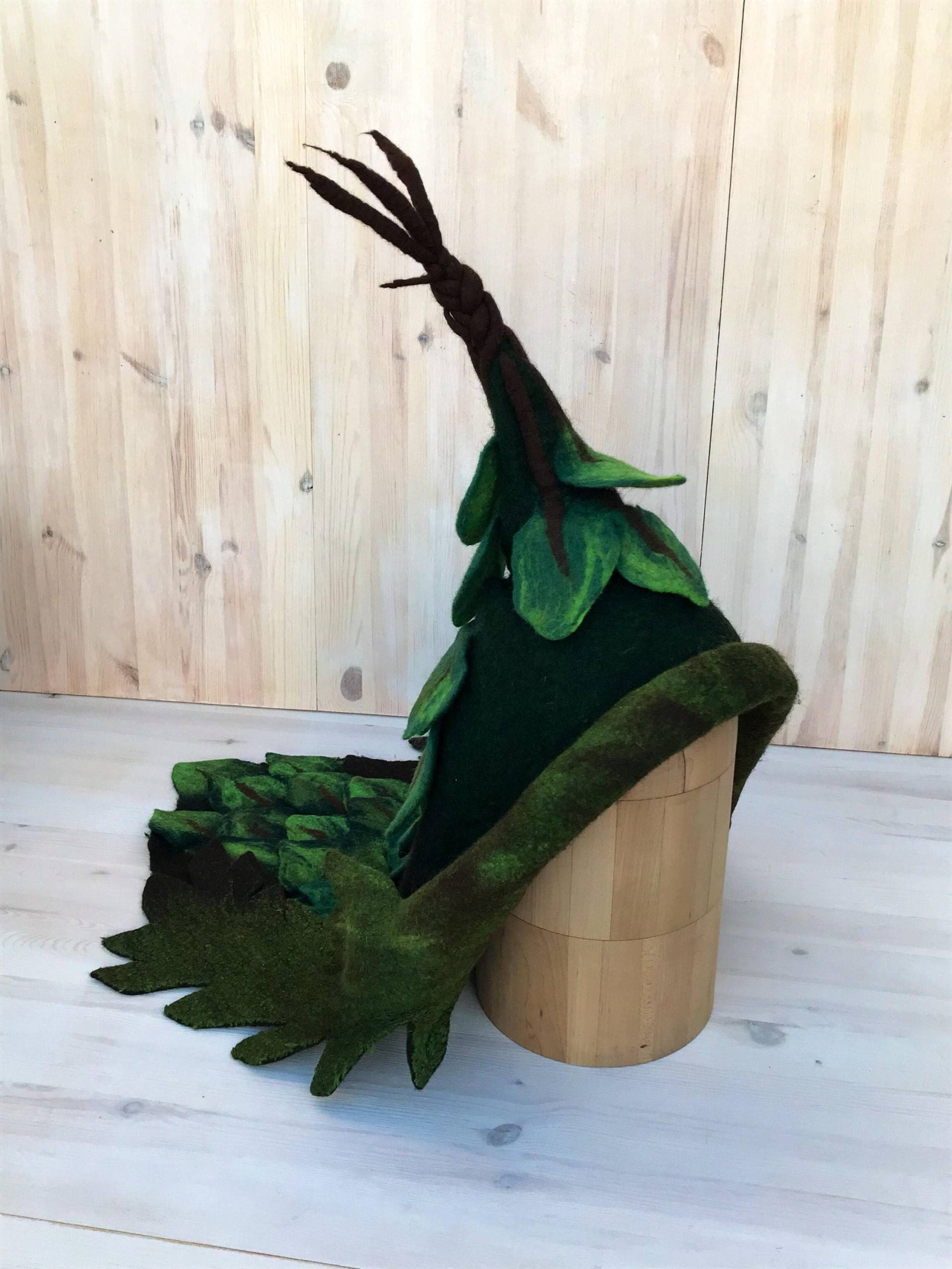 Grüner Feenwald Hut, Sauna Kostüm Wellness, Aufguss Herren Hut Mit Tasche Auf Der Spitze, Löyly von Etsy - Saunaworld