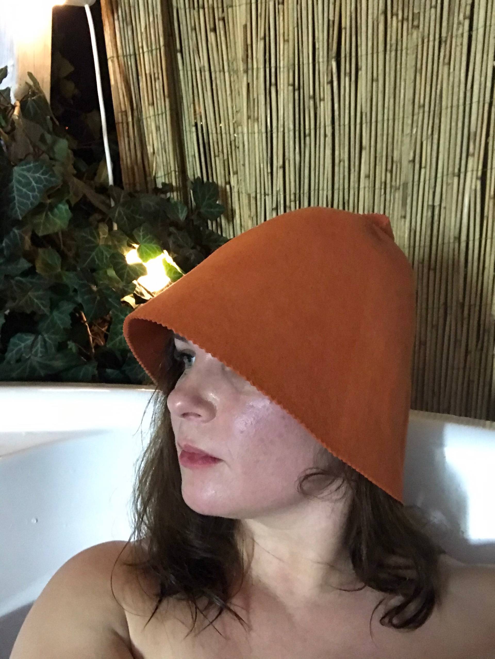 Saunahut Fuchs, Dunkel Orange Gefilzter Hut Für Sauna Banya Saunahut Fuchs, Dunkel Orange Gefilzter Hut Für Sauna Banya von Etsy - Saunaworld