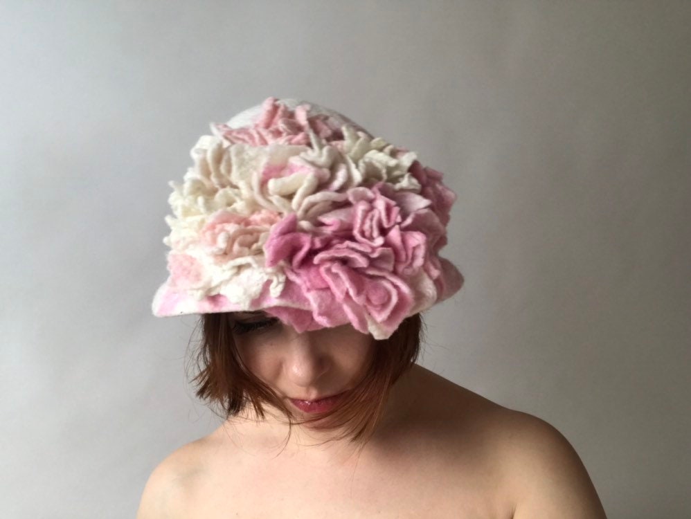 Saunahut Für Die Frau Gefilzte Merinowolle Gefilzt Magnolia von Etsy - Saunaworld
