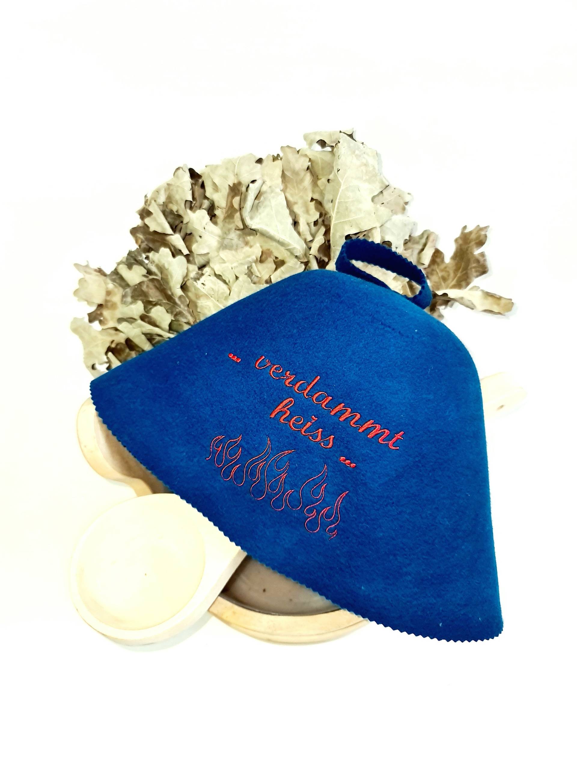 Saunahut Mit Stickerei Verdammt Heiss Saunahut Mit Stickerei Verdammt Heiss von Etsy - Saunaworld