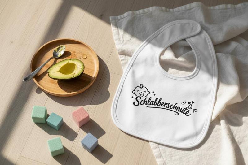 Baby Lätzchen Aus 100 % Baumwolle - Süßer „Schlabberschnute" Aufdruck Weich & Hautfreundlich von Etsy - SchlabberschnuteDE