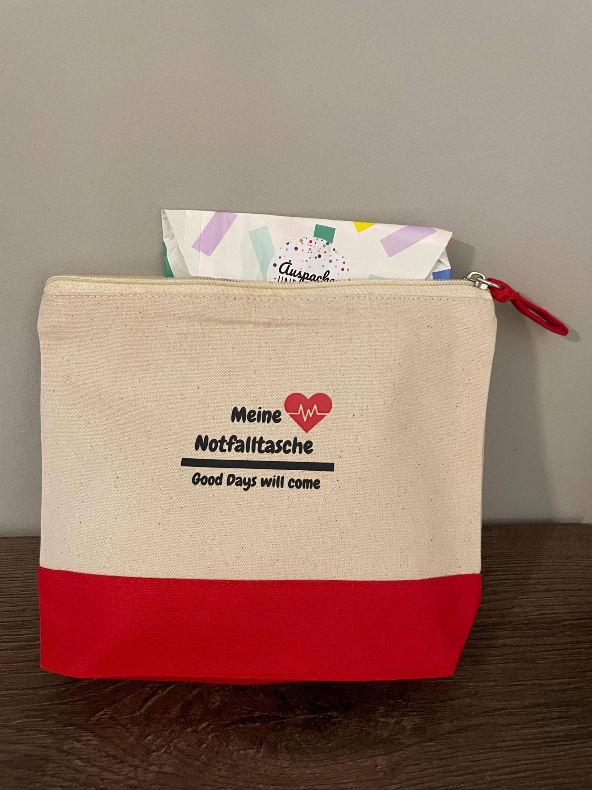 Notfall Skills Tasche Befüllt Inhalt Zufällig Und Variiert Good Days Will Come Rot von Etsy - SchmetterlingsMUT