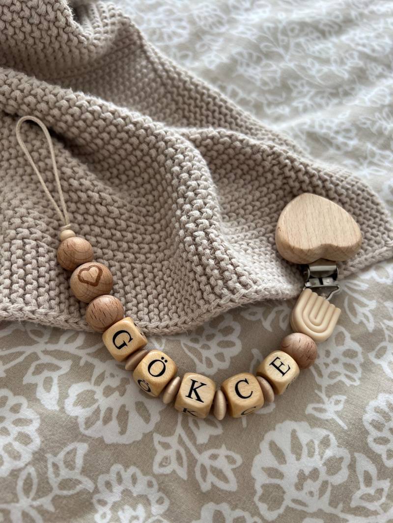 Personalisierte Schnullerkette | Herz von Etsy - SchnullerWunderShop