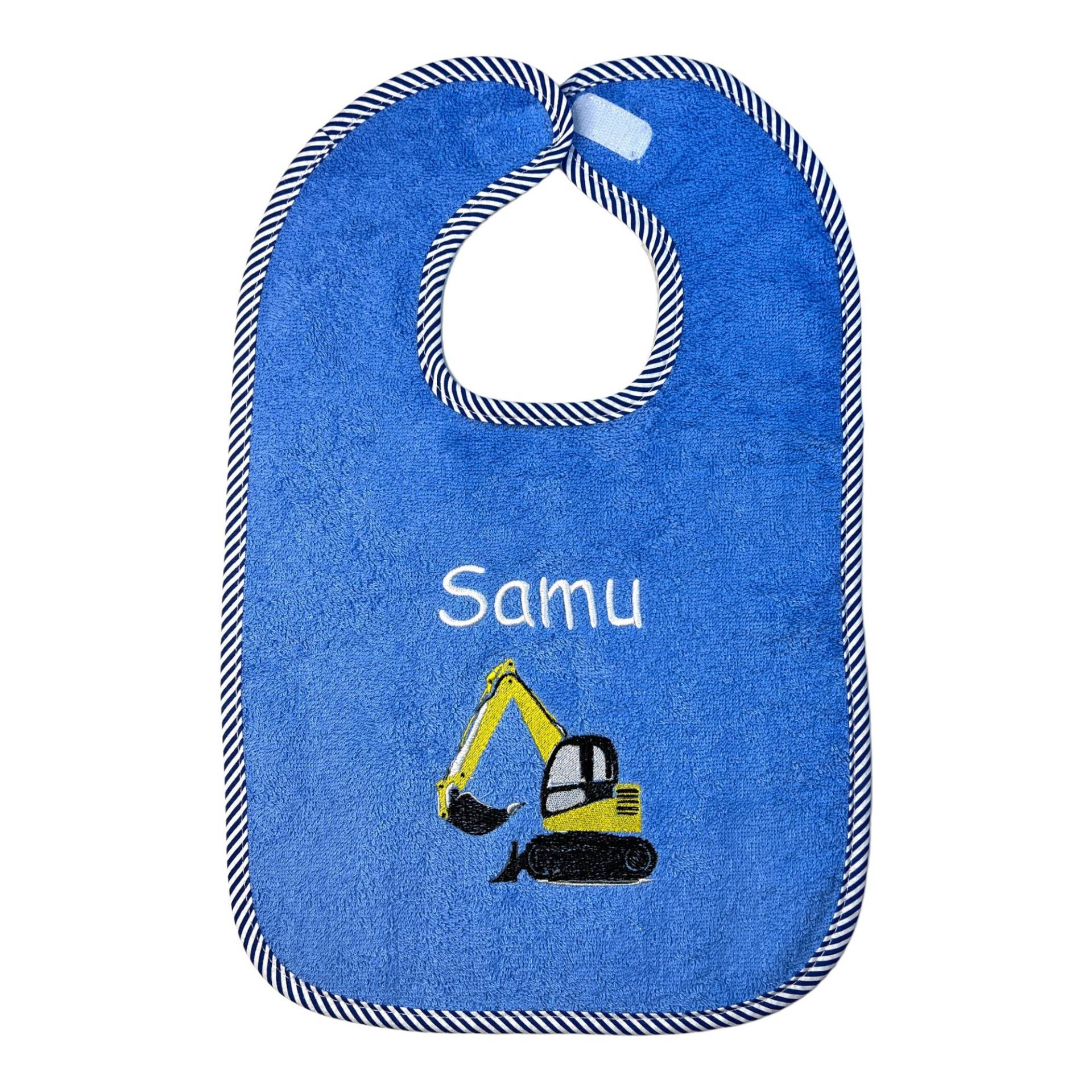Baby-Lätzchen Mit Name Und Fahrzeug Bestickt, Blau in Verschiedenen Varianten Baby-Lätzchen Mit Name Und Fahrzeug Bestickt, Blau in Verschiedenen Varianten von Etsy - Schnullergeschenke