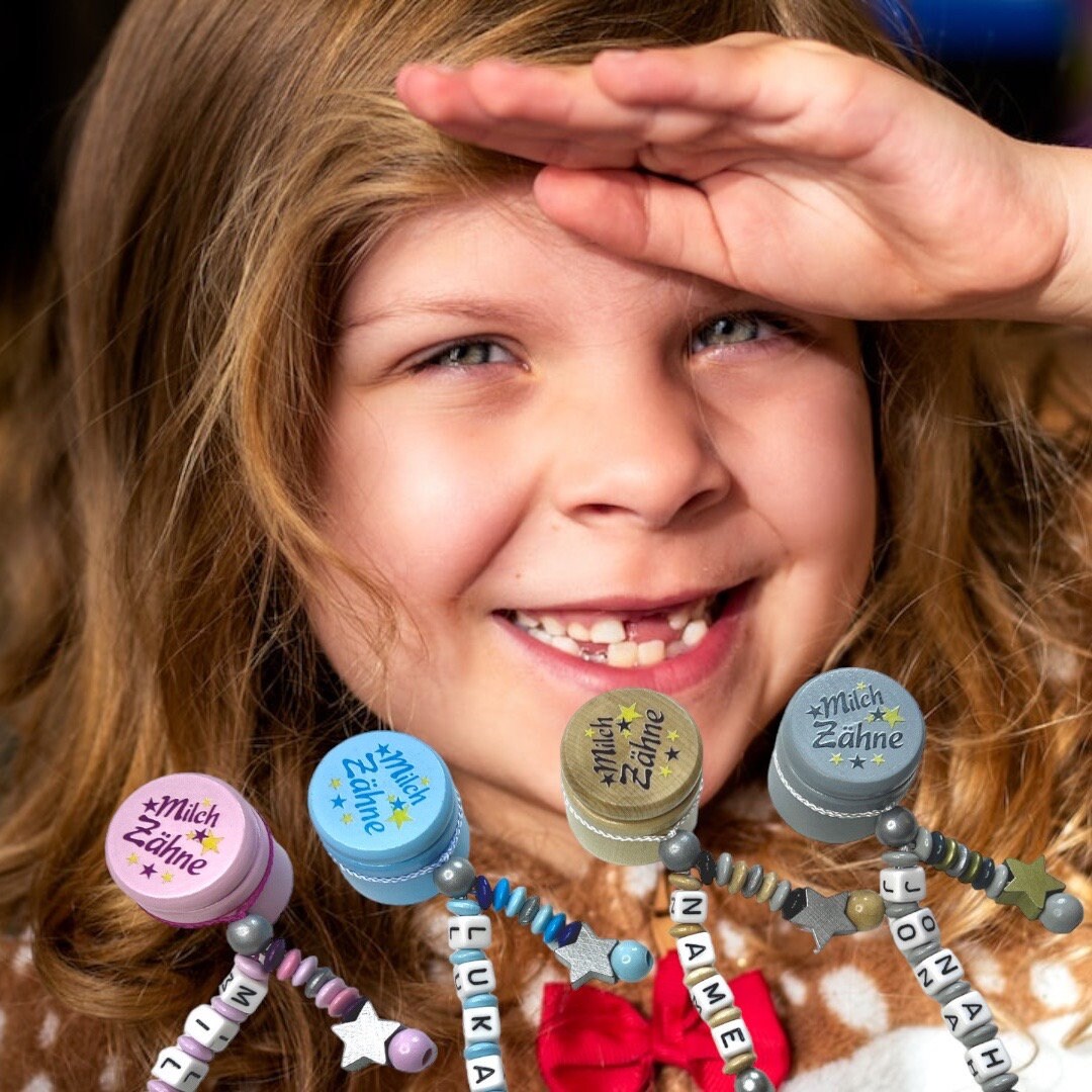 Milchzahn Dose Mit Name Geschenk Für Kinder Milchzahn Dose Mit Name Geschenk Für Kinder von Etsy - Schnullergeschenke