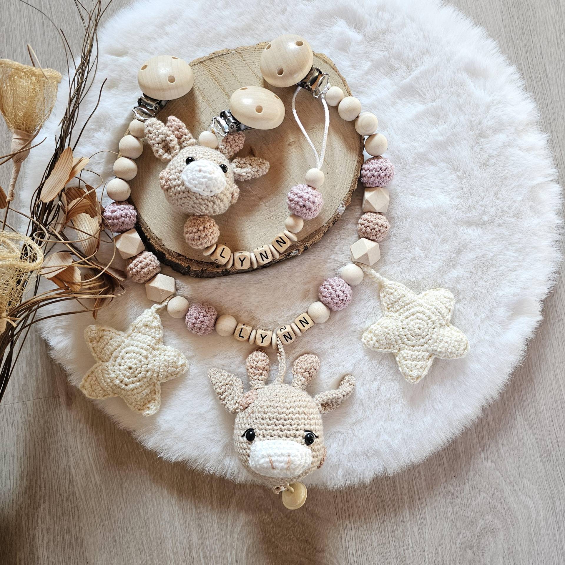 Kinderwagenkette Giraffe Personalisiert|Ostergeschenk|Schnullerkette Mit Namen |Gehâkelte Giraffe|| Babygeschenke Zur Geburt von Etsy - SchnullerkettenHaSi