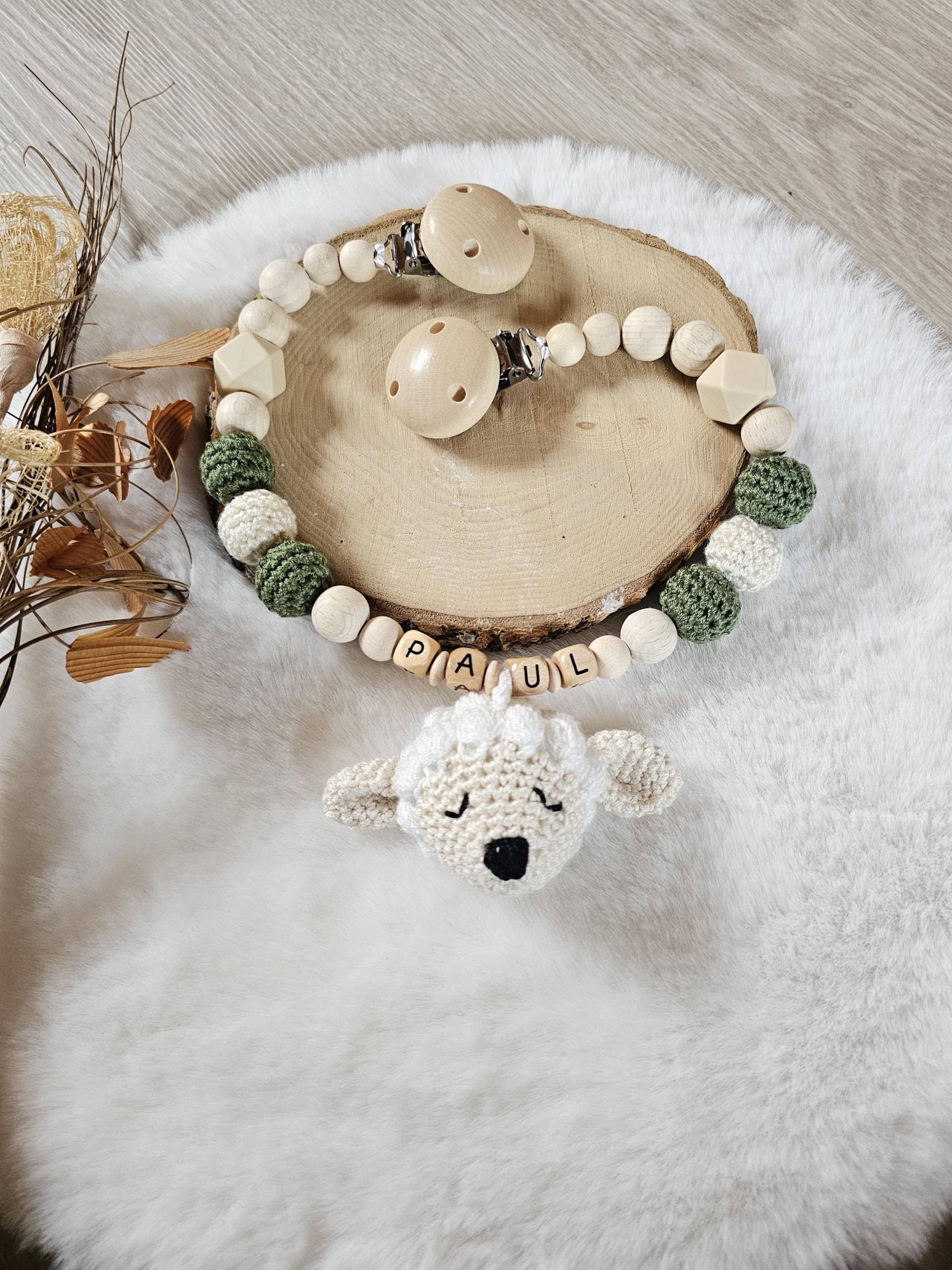 Kinderwagenkette Schaf|Personalisiert| Schnullerkette Mit Namen |Gehâkelte Schaf|Babygeschenke Set | Babygeschenke Zur Geburt von Etsy - SchnullerkettenHaSi