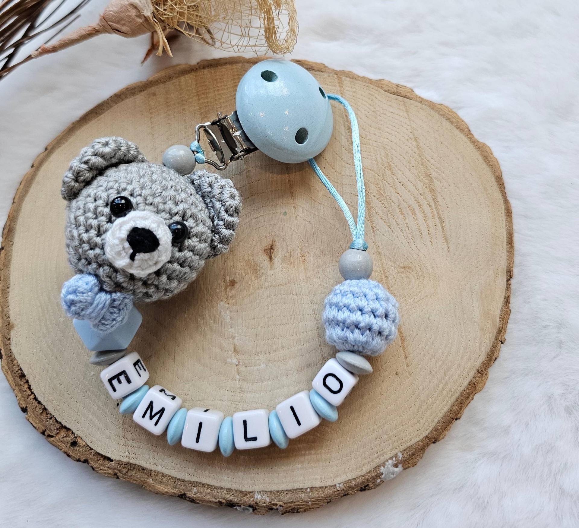 Schnullerkette Mit Namen - Bär-Geschenke Zur Geburt Personalisierte Babygeschenke Schnullerhalter von Etsy - SchnullerkettenHaSi