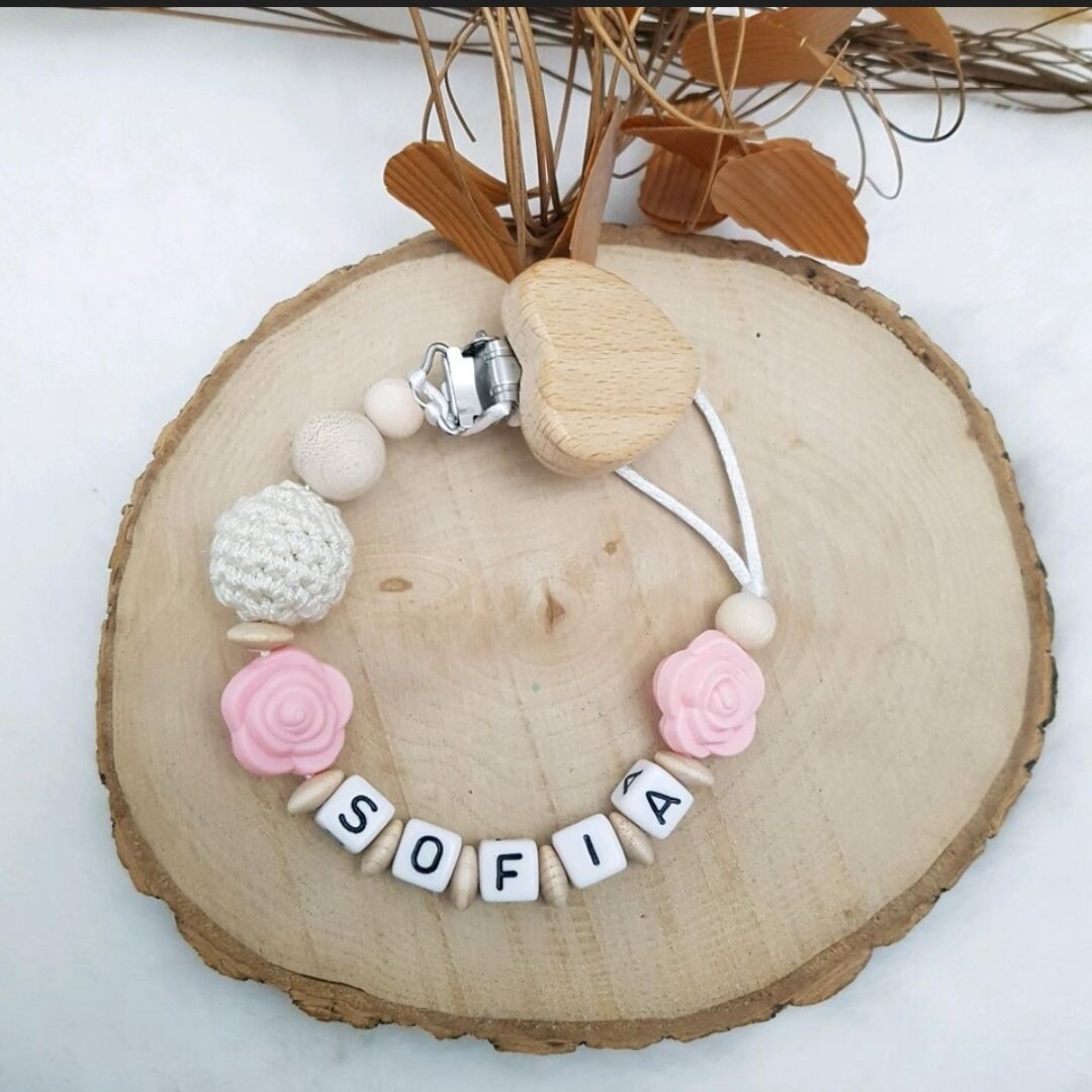 Schnullerkette Mit Namen | Mädchen Babygeschenke Zur Geburt Schnullerband Personalisiert Schnullerkette Mit Namen | Mädchen Babygeschenke Zur Geburt Schnullerband Personalisiert von Etsy - SchnullerkettenHaSi