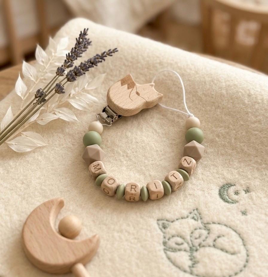 Schnullerkette Mit Namen | Fuchs |Personalisierte Geschenk Zur Geburt Taufe Schnullerkette Mit Namen | Fuchs |Personalisierte Geschenk Zur Geburt Taufe von Etsy - SchnullerkettenMira