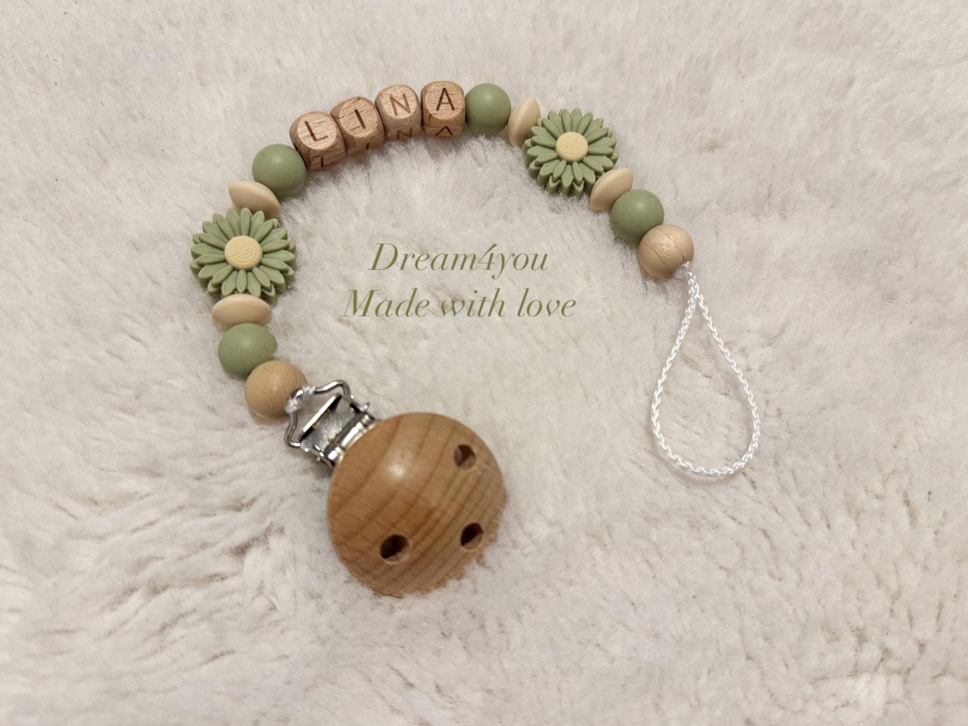 Schnullerkette Personalisiert Mit Namen von Etsy - Schnullerkettendream