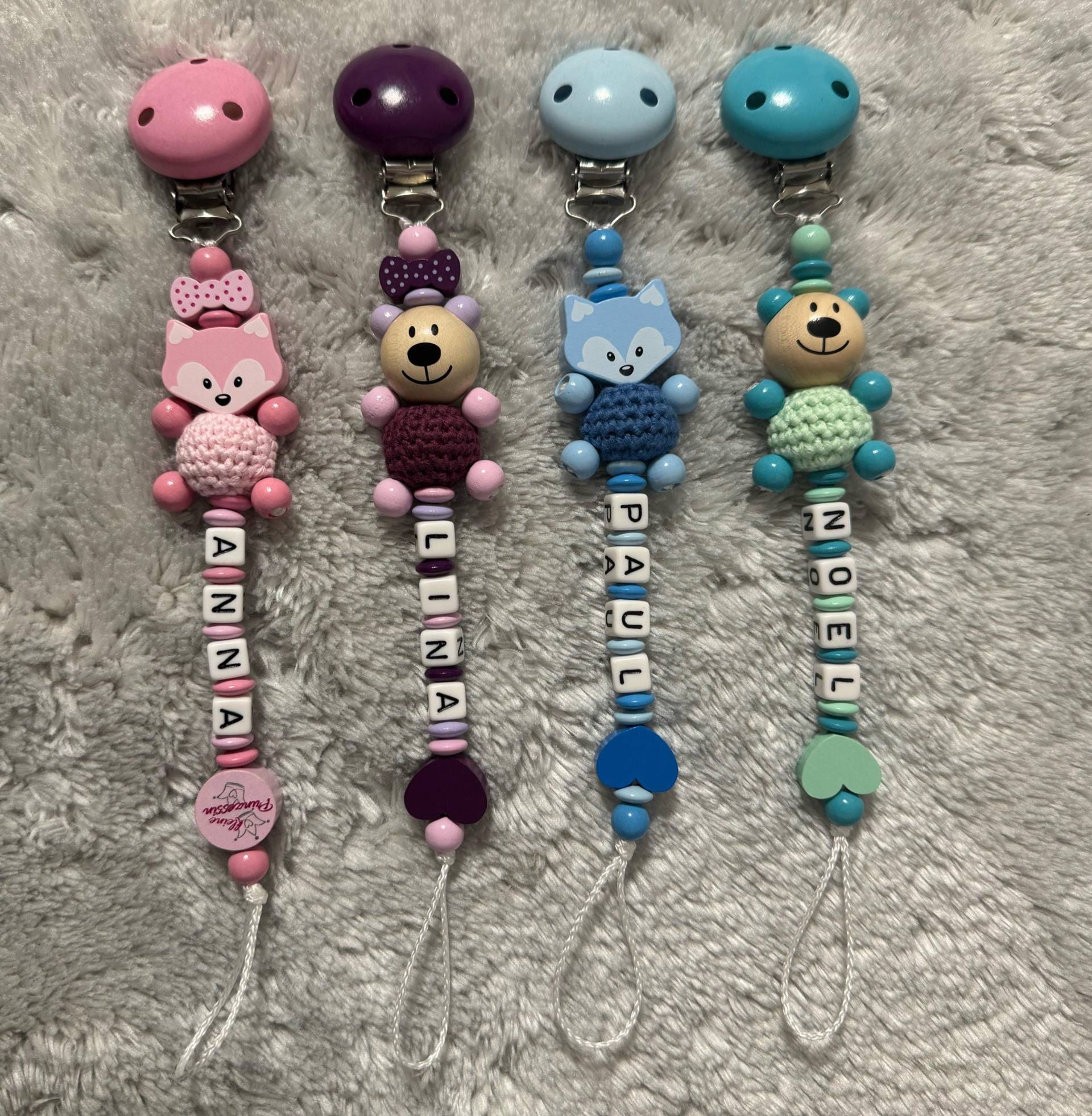 Schnullerkette Personalisiert Mit Namen von Etsy - Schnullerkettendream