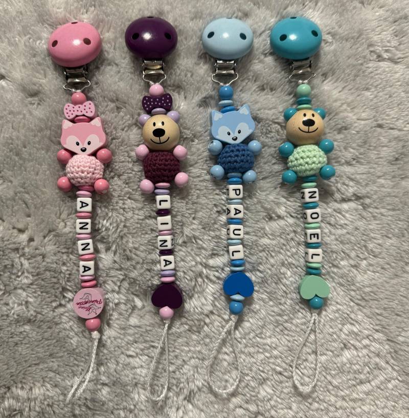 Schnullerkette Personalisiert Mit Namen von Etsy - Schnullerkettendream