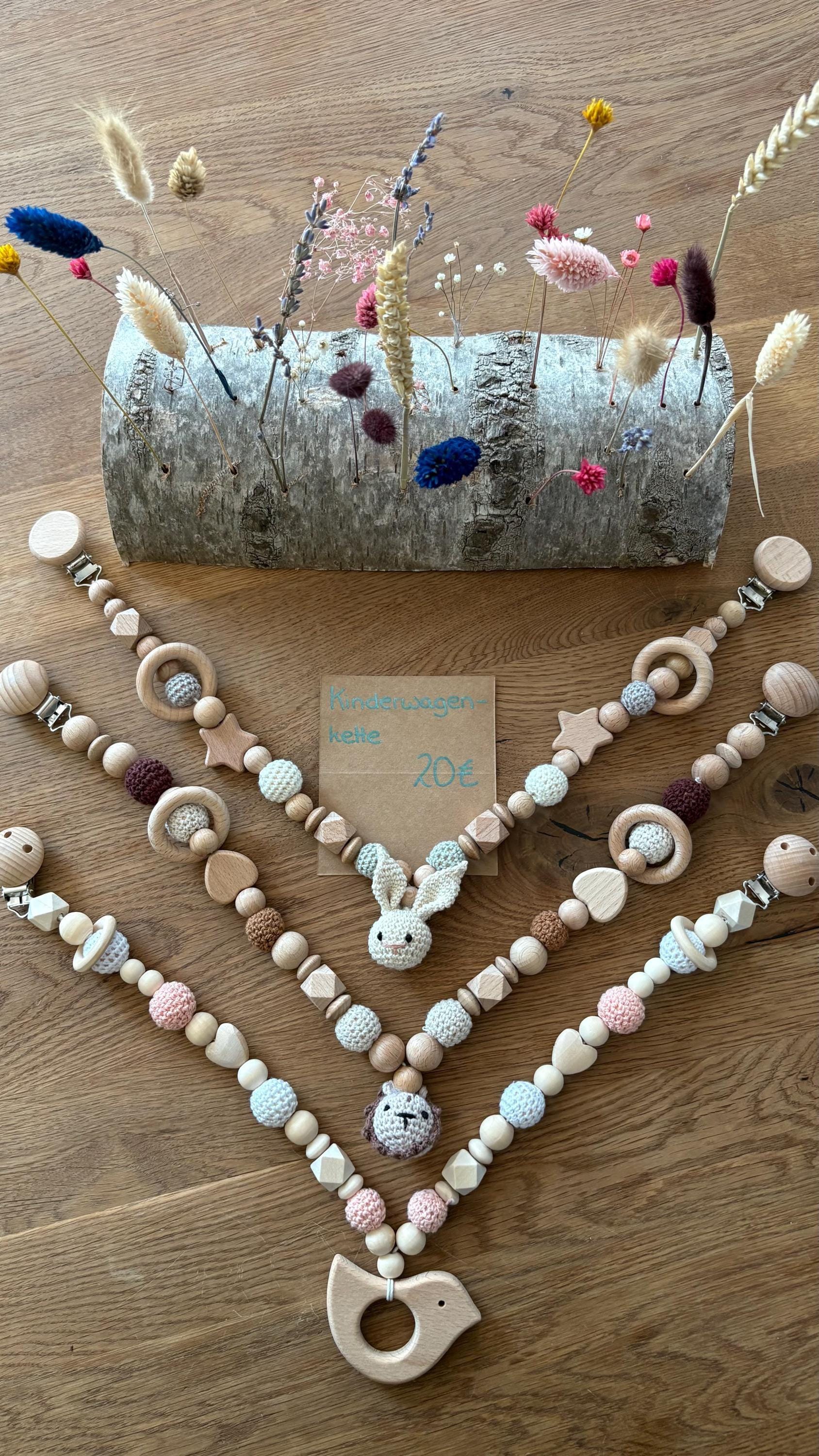 Kinderwagenkette von Etsy - Schnullerwagenketten