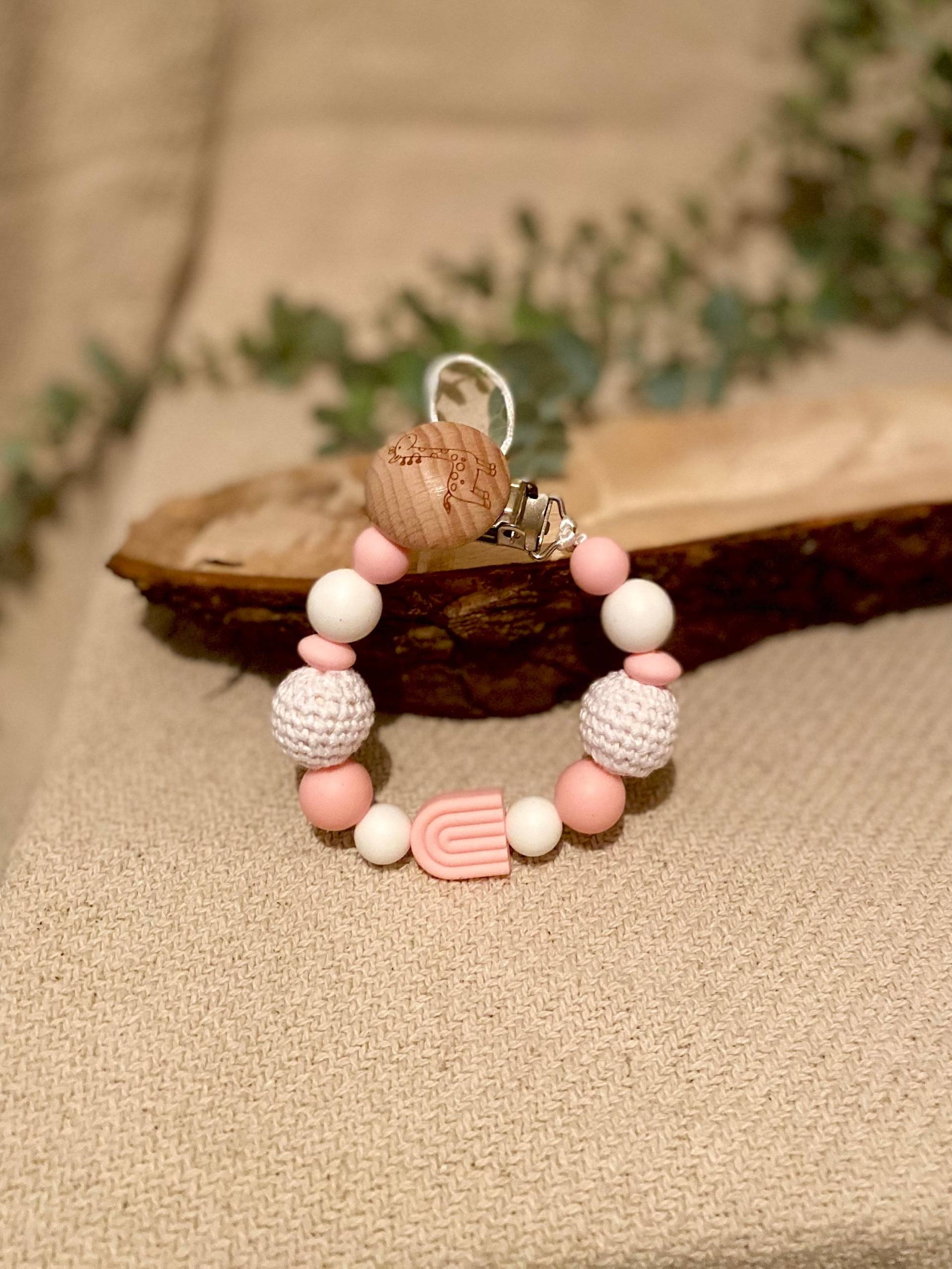 Schnullerkette Mit Regenbogen Schnullerkette Mit Regenbogen von Etsy - Schnullerzauberland