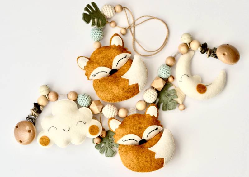 2Er Set Fuchs Kinderwagenkette Maxi Cosi Anhänger von Etsy - SchoeffBoutique
