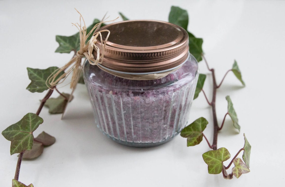 Badesalz Lavendel | Vegan Badesalz Lavendel | Vegan von Etsy - SchwarzenbergSeife
